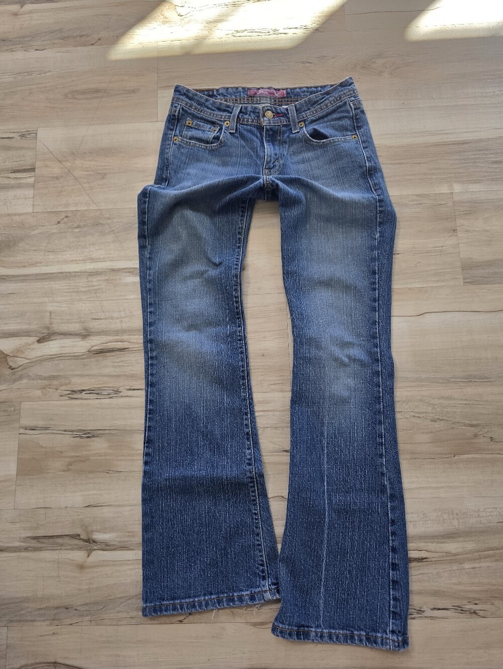 VTG 2007 Levi’s 518 Superlow Bootcut Jeans Pink Tag Sz 5M Y2K Stretch Denim